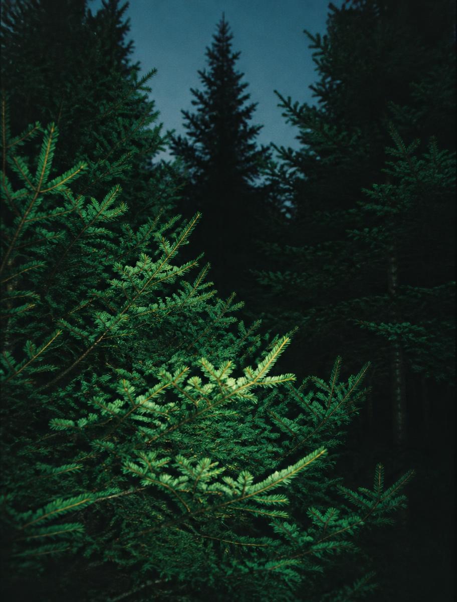 Night Pines card design